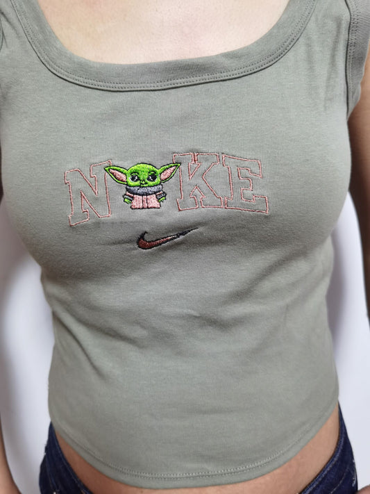 baby yoda crop top