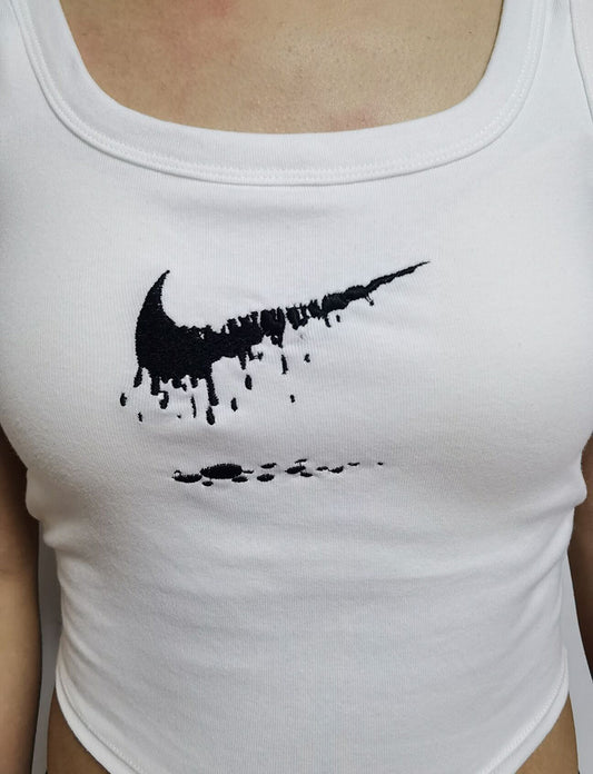 nike drip crop top