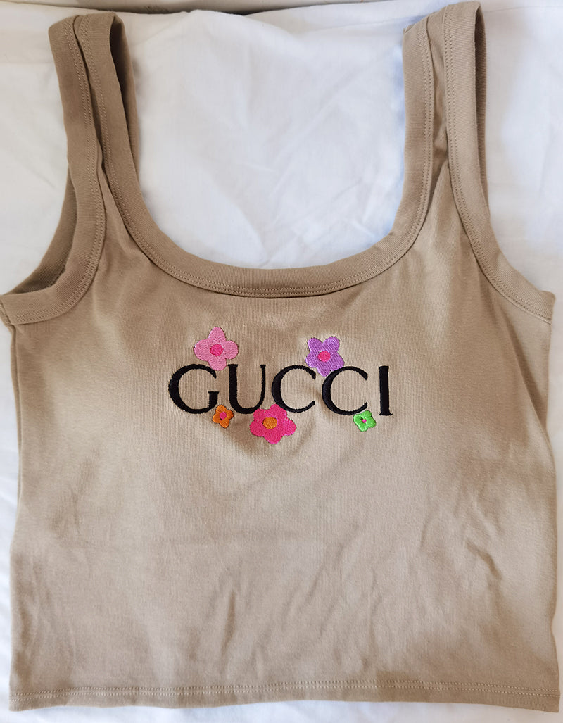 embroidered gucci crop top