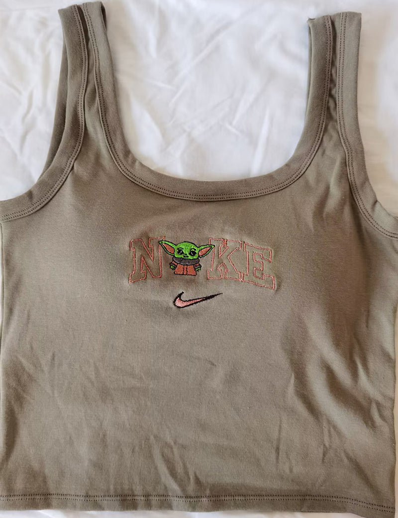 nike yoda crop top